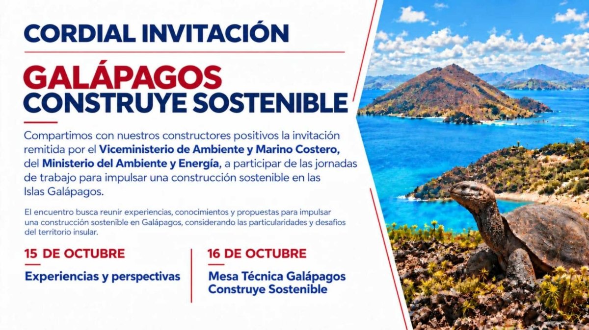 GALÁPAGOS CONSTRUYE SOSTENIBLE