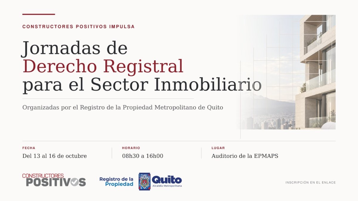 Jornadas de Derecho Registral para el Sector Inmobiliario