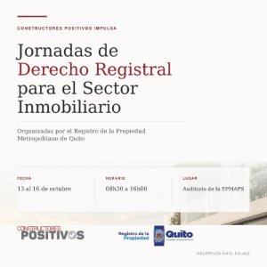 Jornadas de Derecho Registral para el Sector Inmobiliario