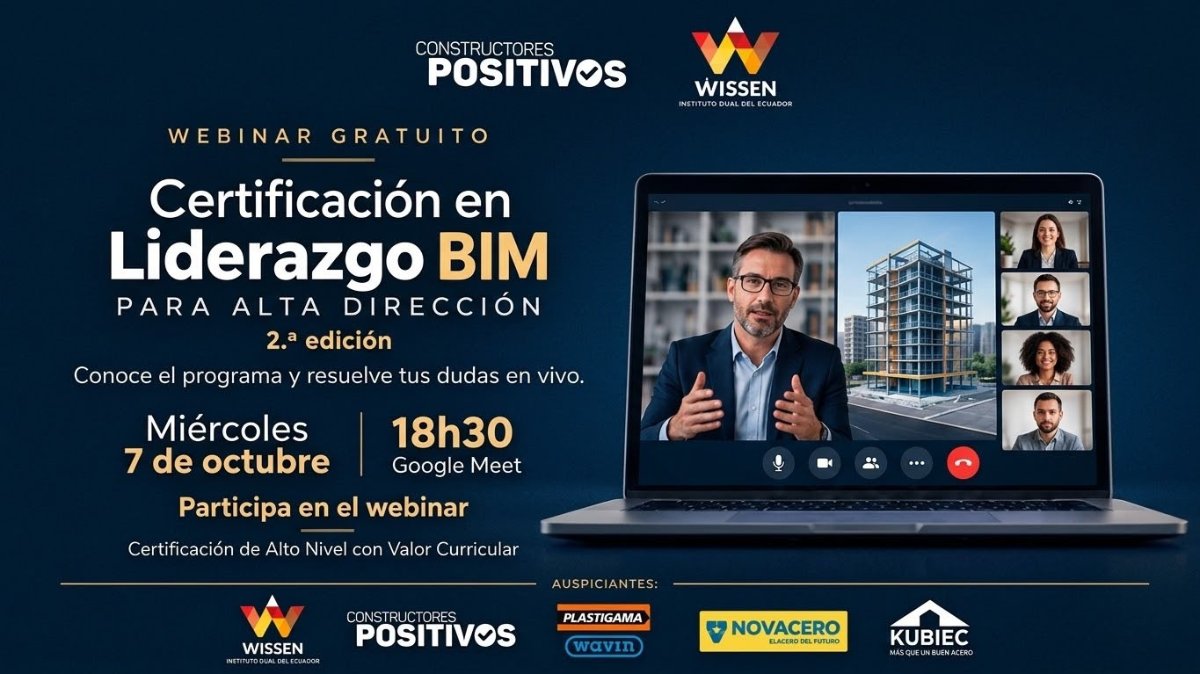 Webinar gratuito sobre liderazgo BIM