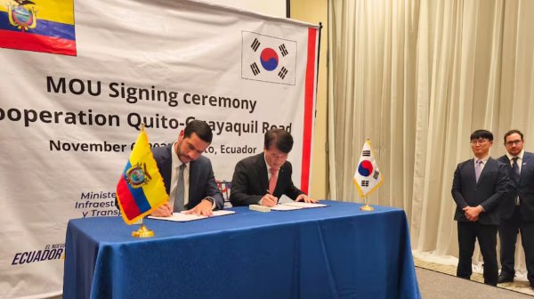 Ecuador y Corea del Sur impulsan una nueva autopista estratégica entre Quito y Guayaquil