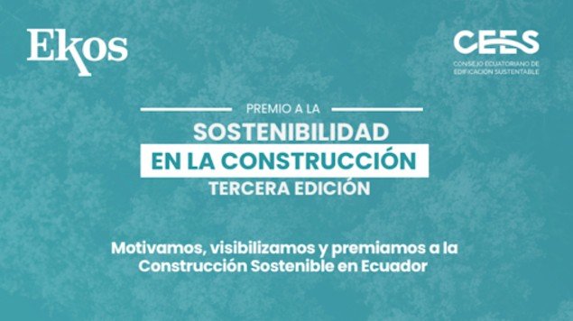 CEES y Ekos presentan la tercera edición del Premio a la Sostenibilidad en la Construcción este 21 de noviembre