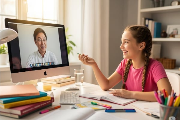 A child in a classroom setting
