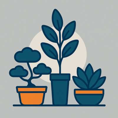 Potted plants