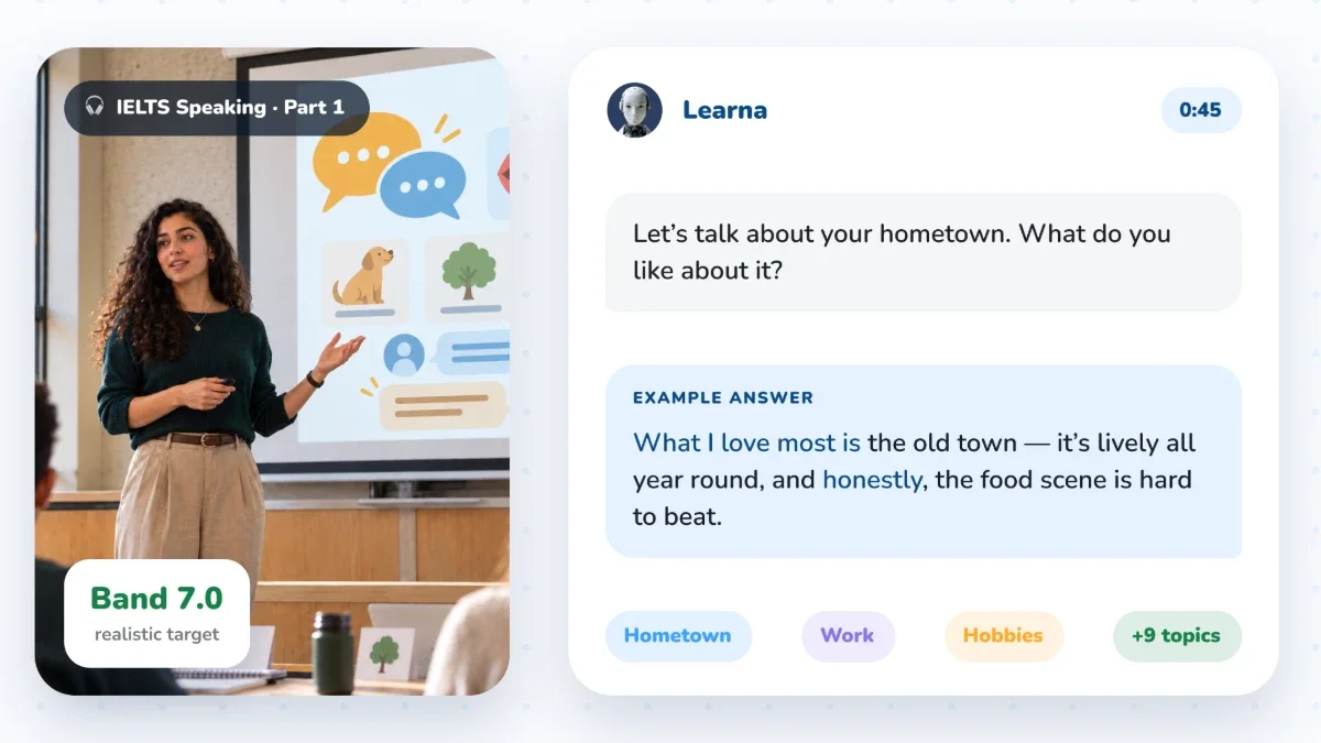 Common IELTS Speaking Topics with Sample Answers | Learna