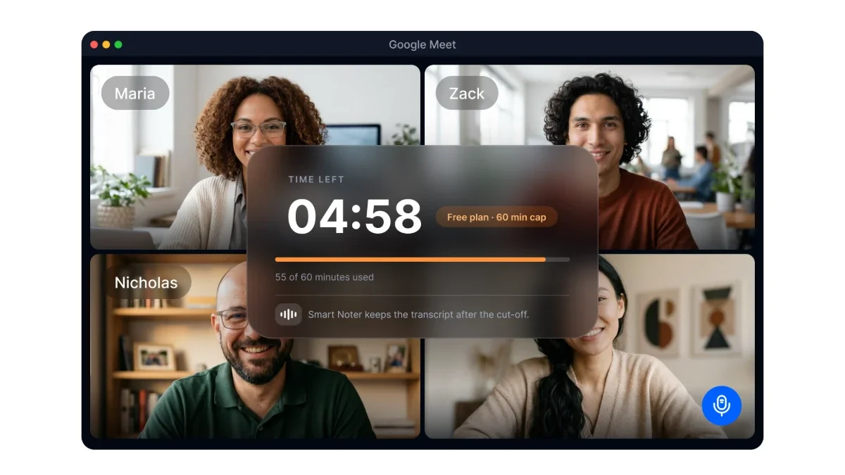 Google Meet Time Limit: How Long Calls Last | Smart Noter