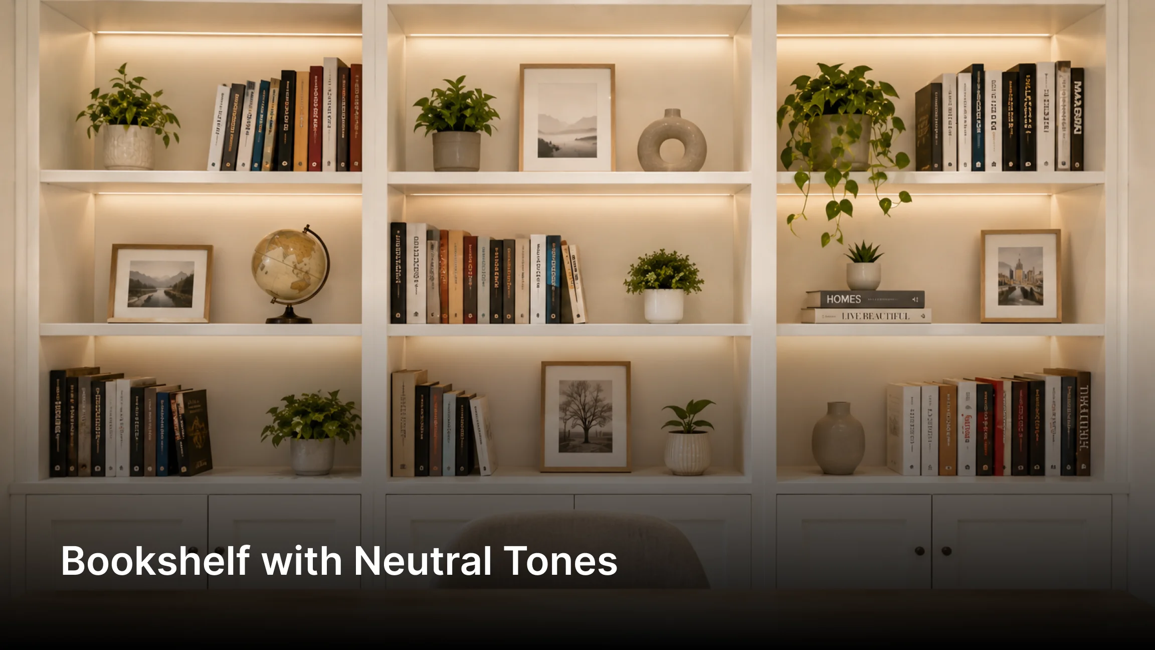 bookshelf-with-neutral-tones