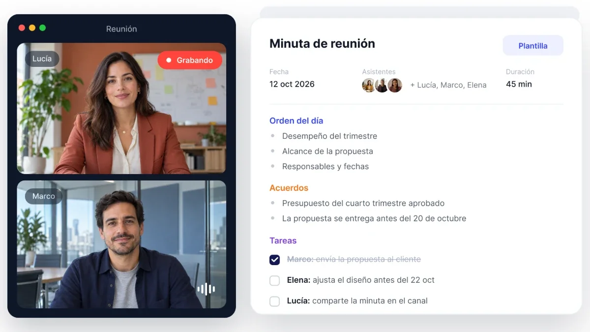Cómo hacer una minuta de reunión con formato | Smart Noter