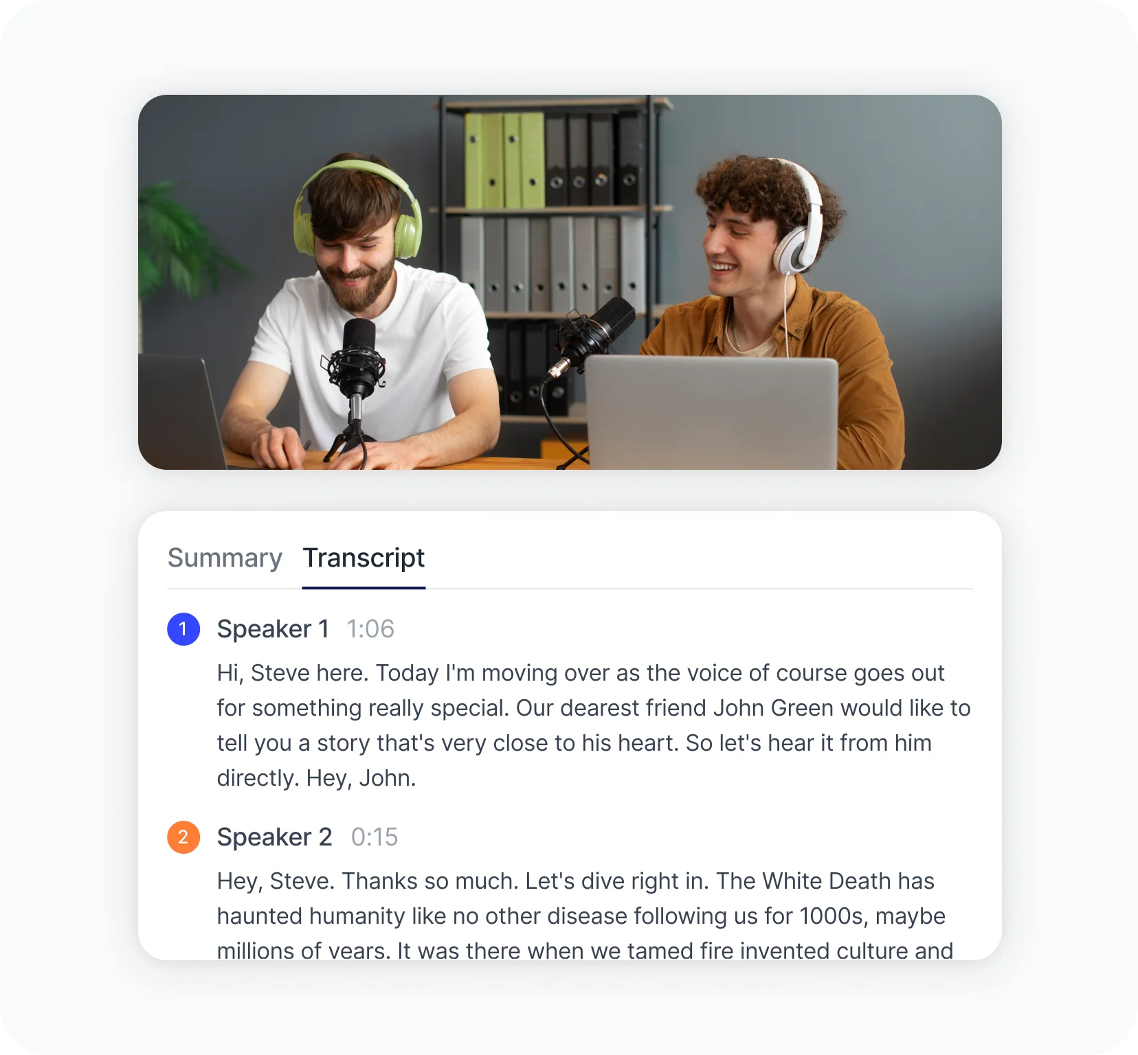 content-transcription