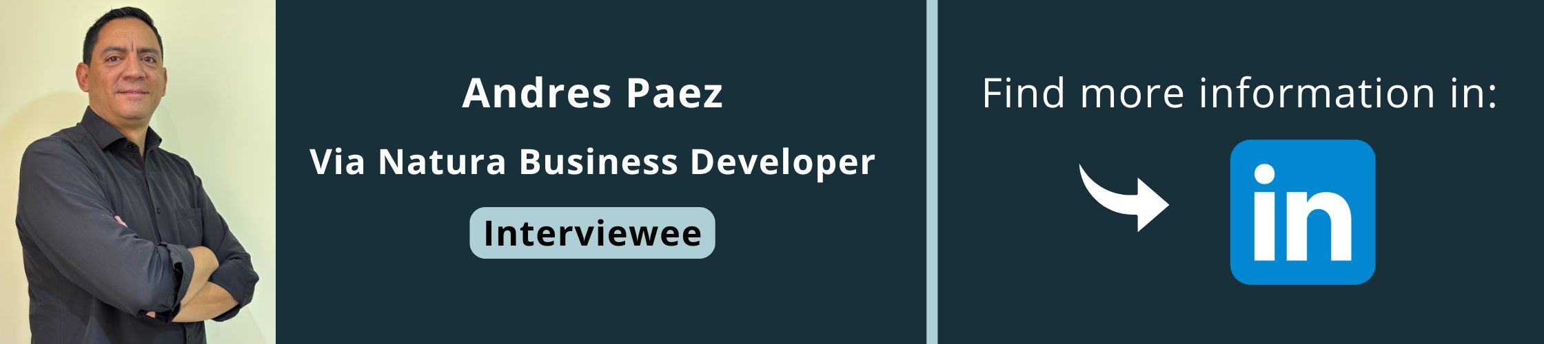 Andres Paez Via Natura Social Network Profile Card