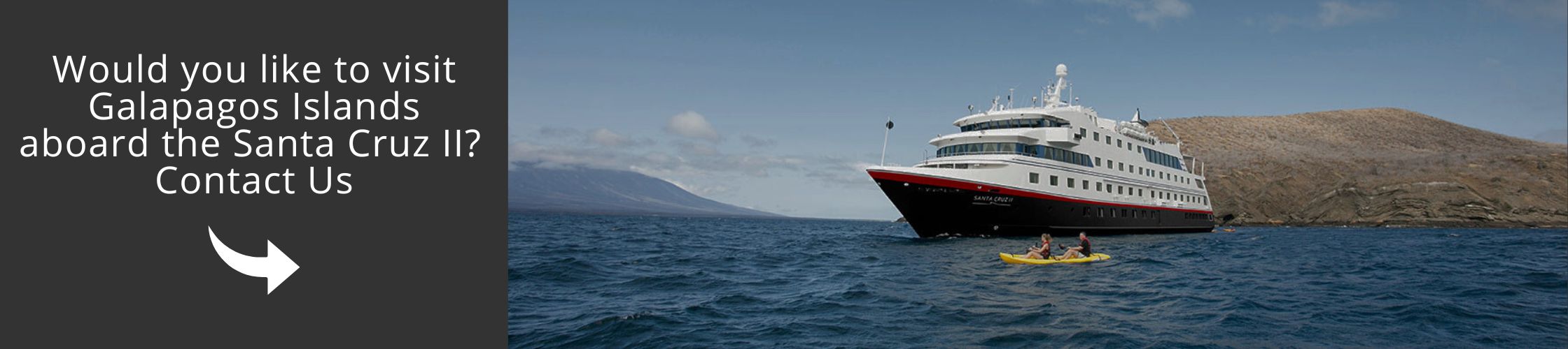 Visit Galapagos Islands with us aboard the Santa Cruz II