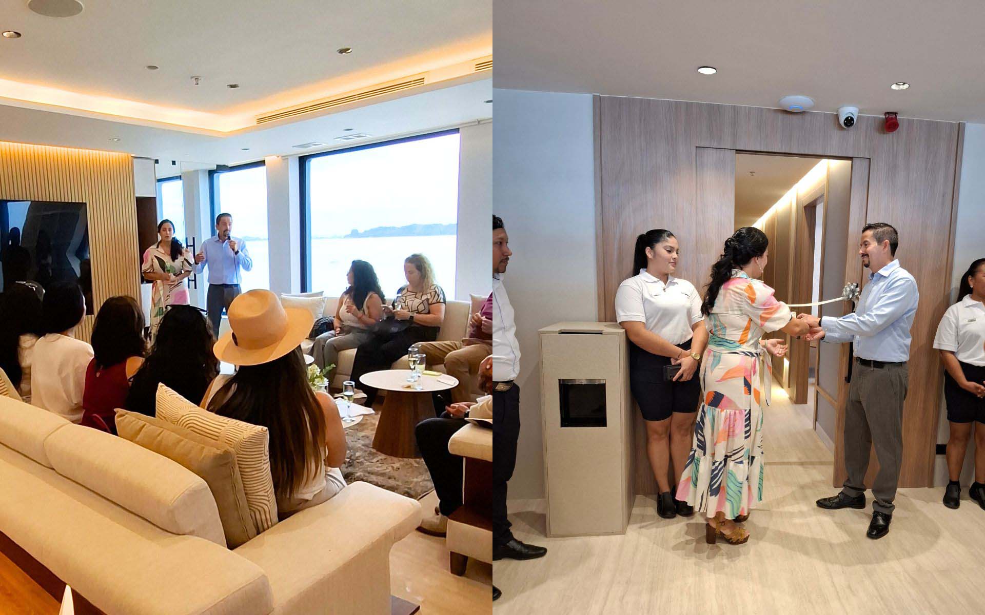 Inauguración del catamarán hermes
