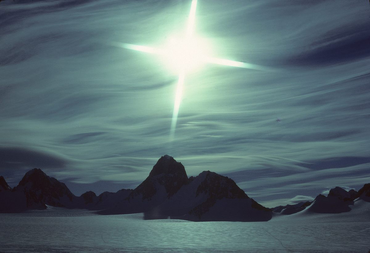 Lenticular clouds at Spectre Peak | Antarctica