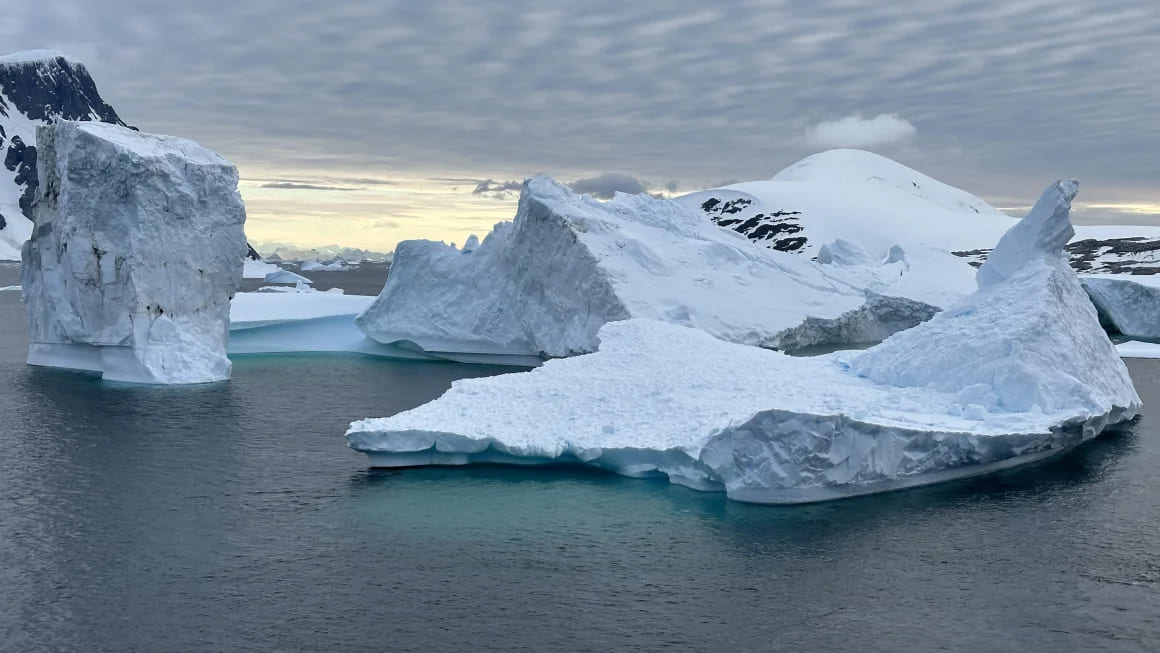 Majestic icebergs, Antarctica