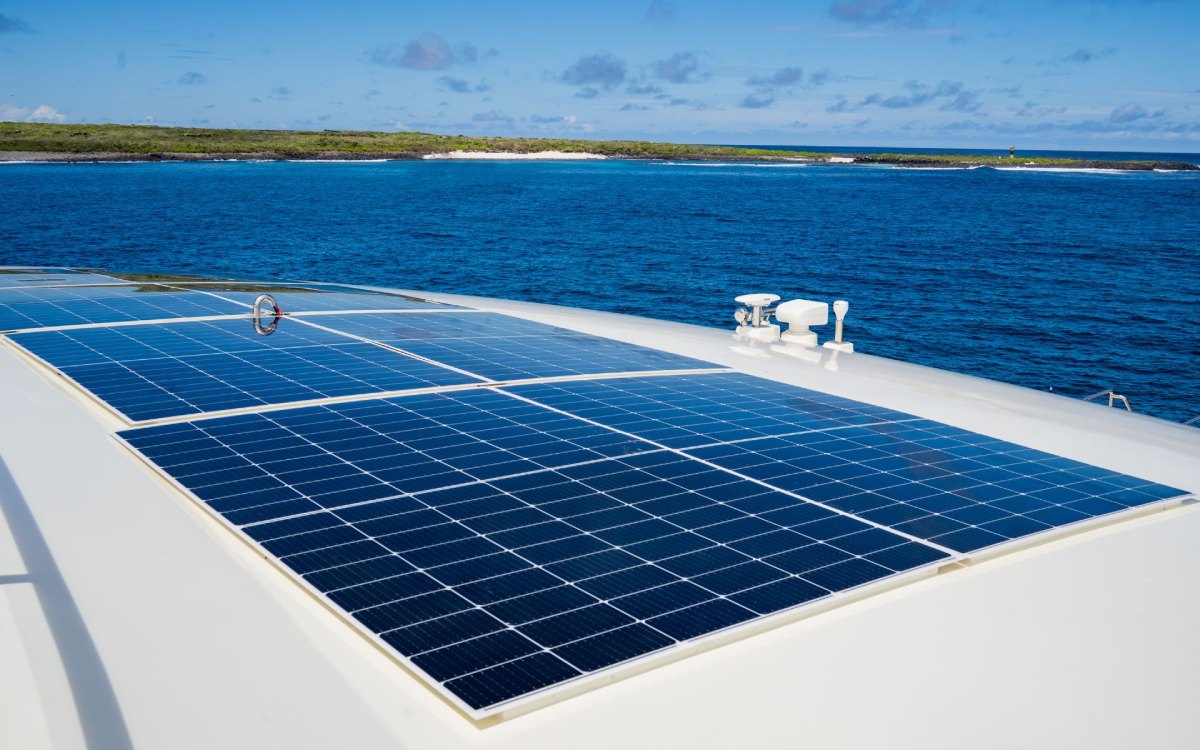Solar Panel | Monique Catamaran | Galapagos Cruise | South America
