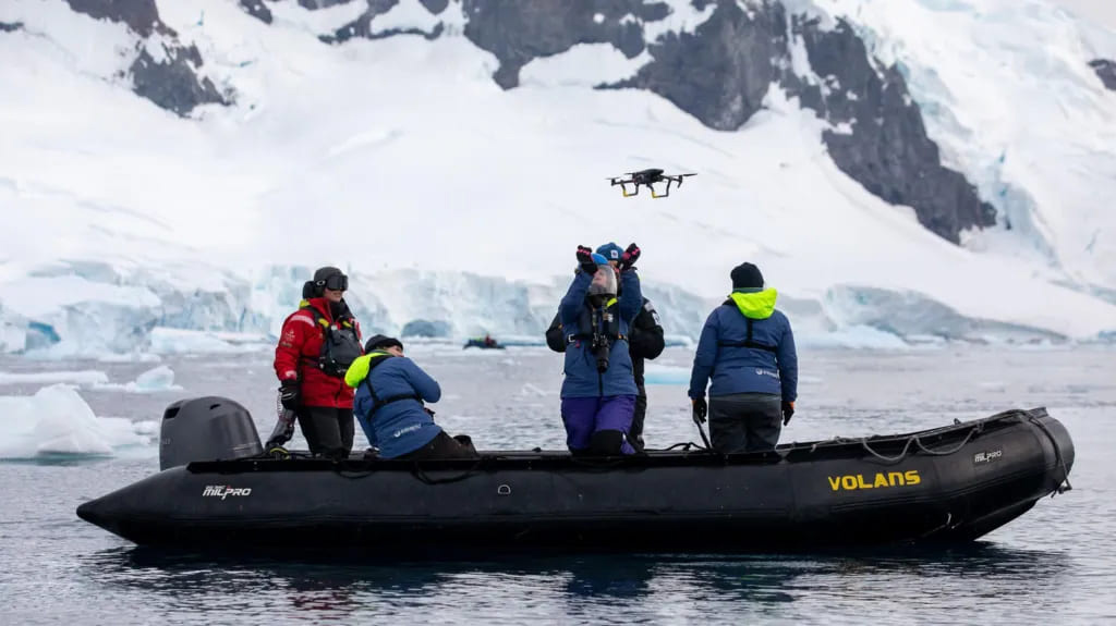 Researchers in antarctica