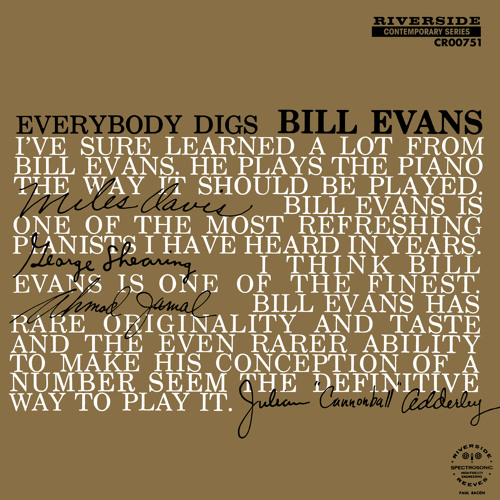 Everybody Digs Bill Evans cover art