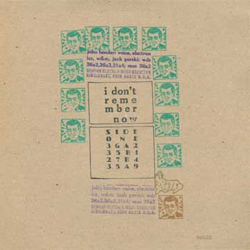 I Don't Remember Now / I Don't Want to Talk About It cover art