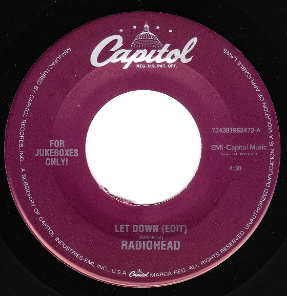 Let Down / Karma Police cover art