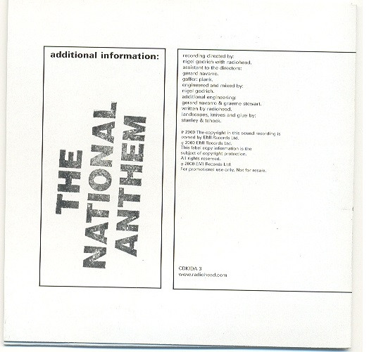The National Anthem cover art