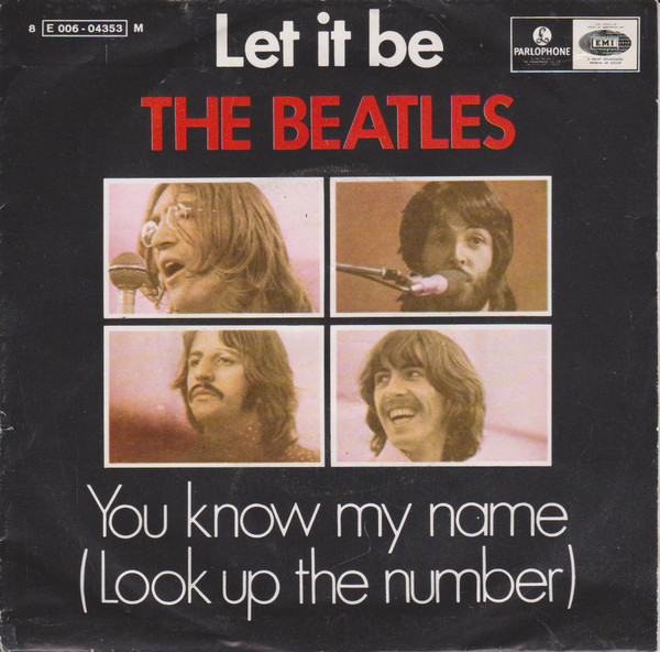 Let It Be / You Know My Name (Look Up the Number) cover art