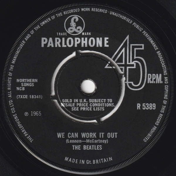 We Can Work It Out / Day Tripper cover art
