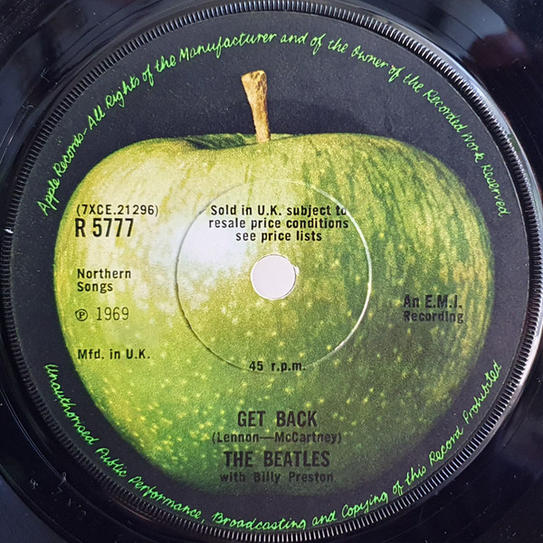 Get Back / Don't Let Me Down cover art
