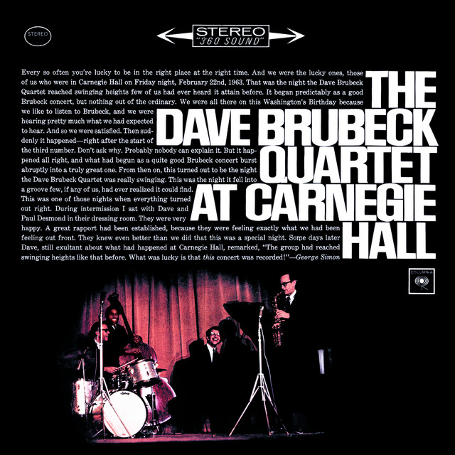 The Dave Brubeck Quartet at Carnegie Hall cover art