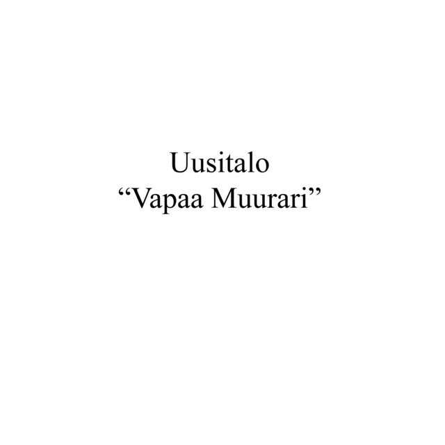 Vapaa Muurari Live cover art