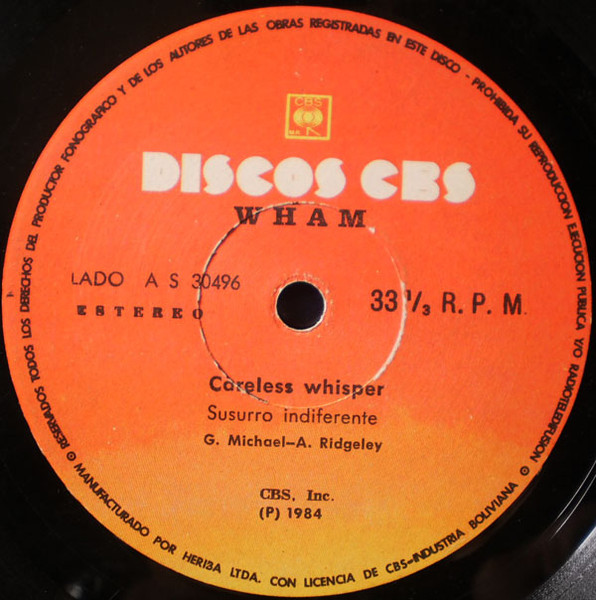 Careless Whisper cover art