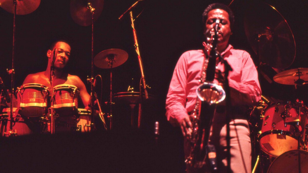 A modern jazz musician playing saxophone