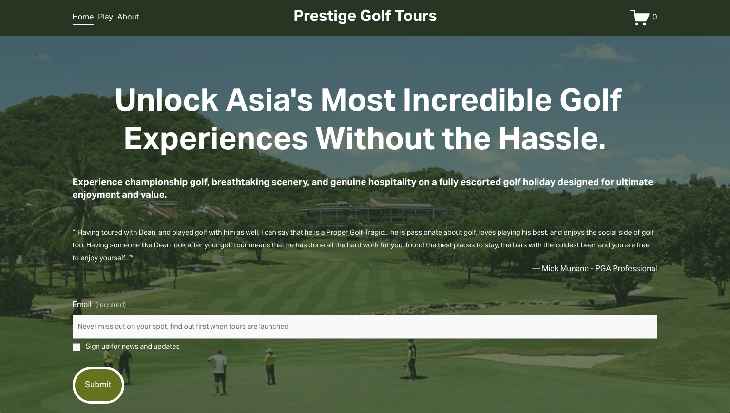 Prestige Golf Tours