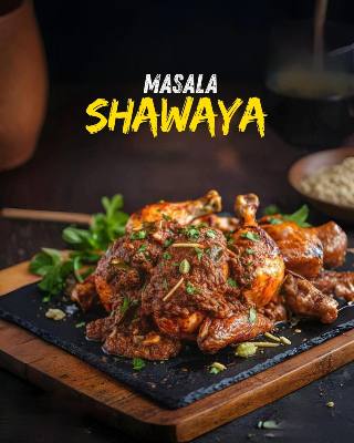 Masala Shawaya Chicken from Vazhayila - Flavours That Travel