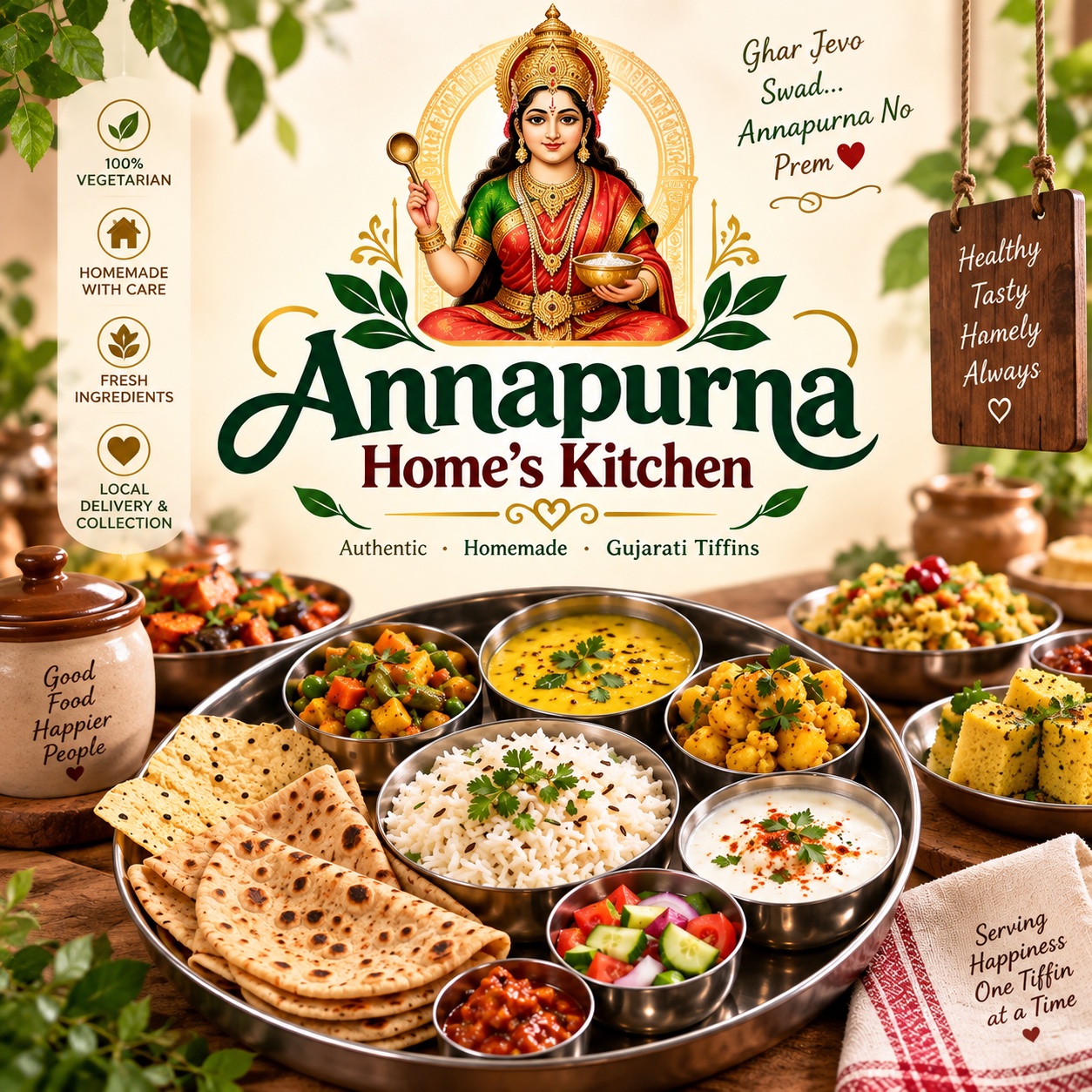 Annapurna Home's Kitchen/Gujarati Tiffin Service in Thornton Heath, United Kingdom