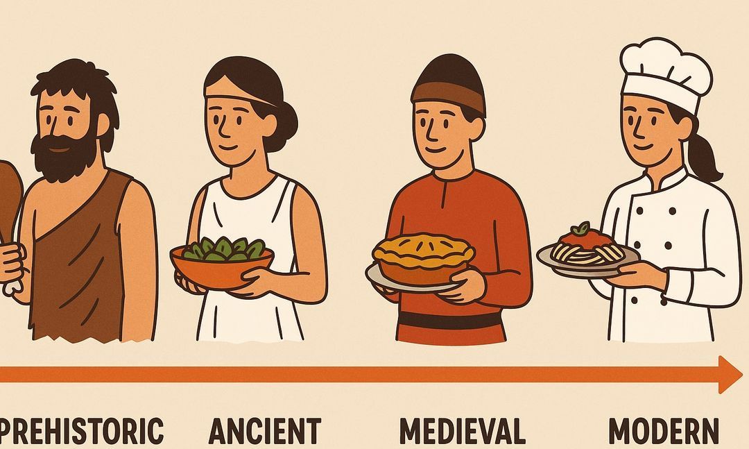 From hands to pot: the evolution of cooking from its origins to the modern era