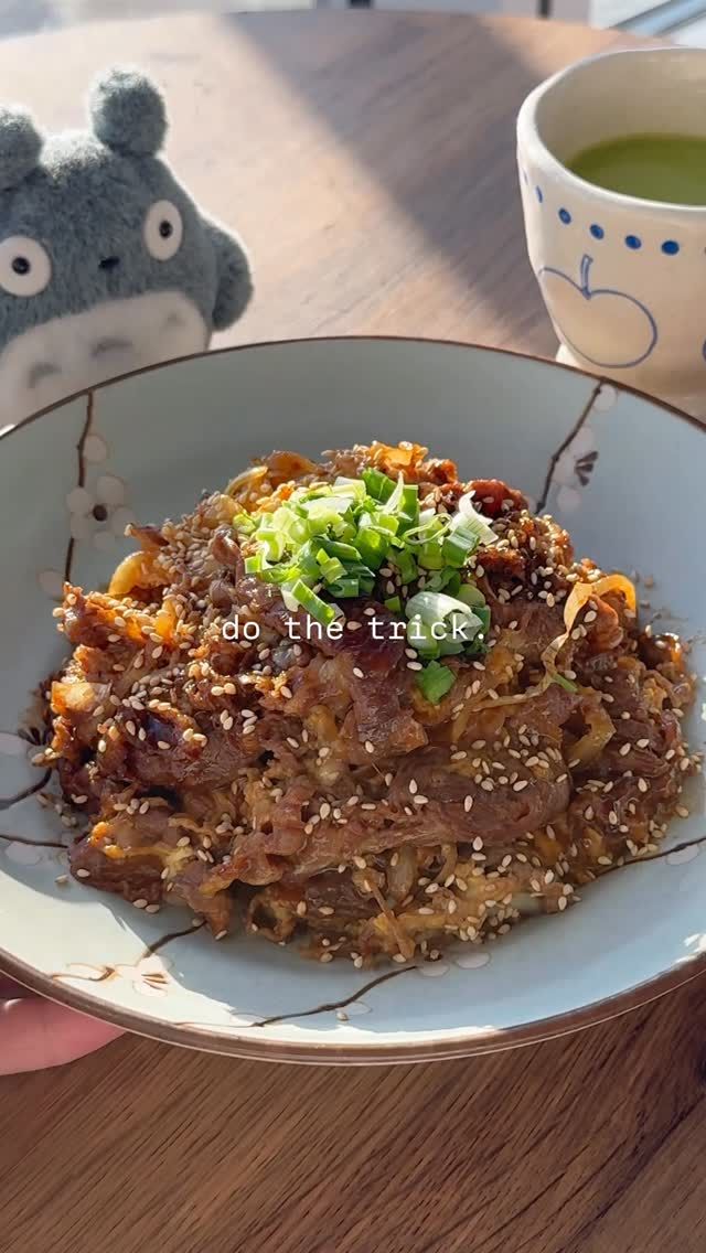 Elevated 吉野家 Silky egg Gyudon beef bowl