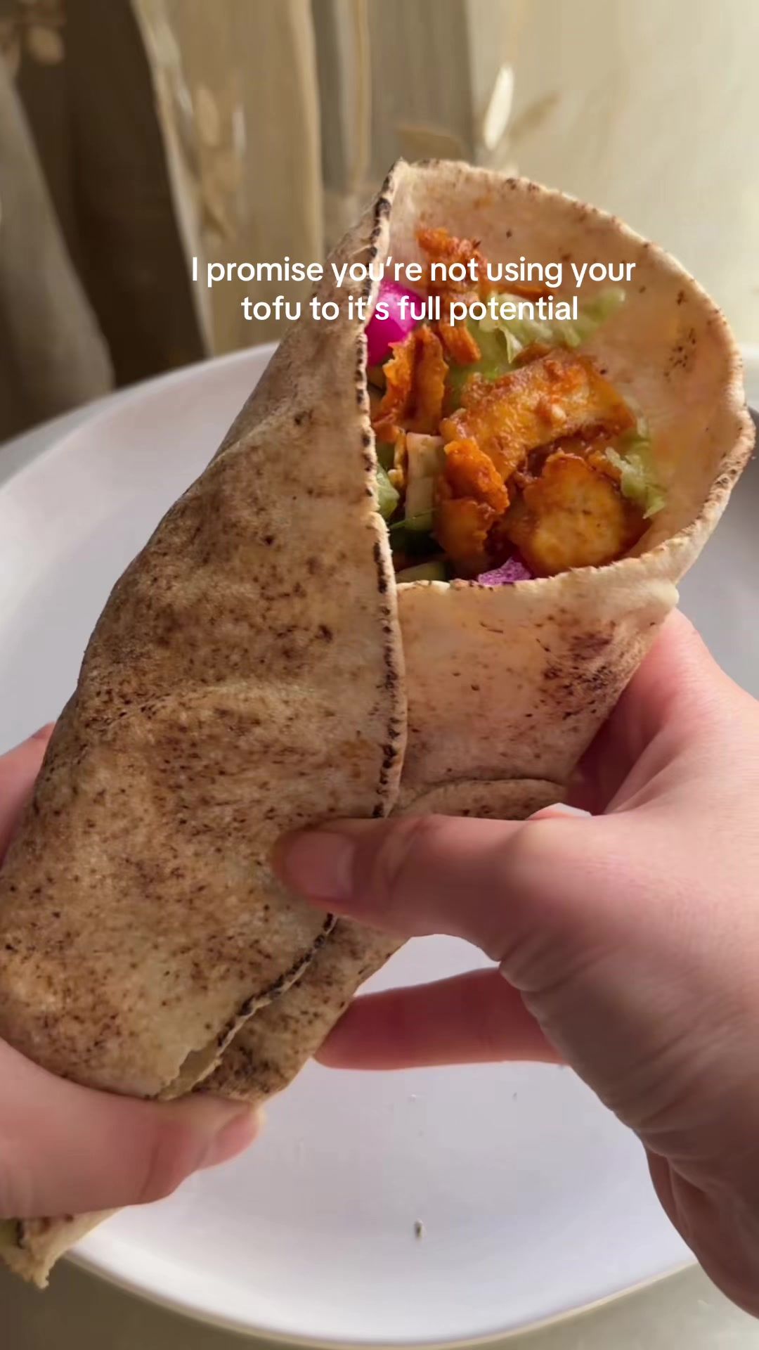 Shaved Tofu Wrap