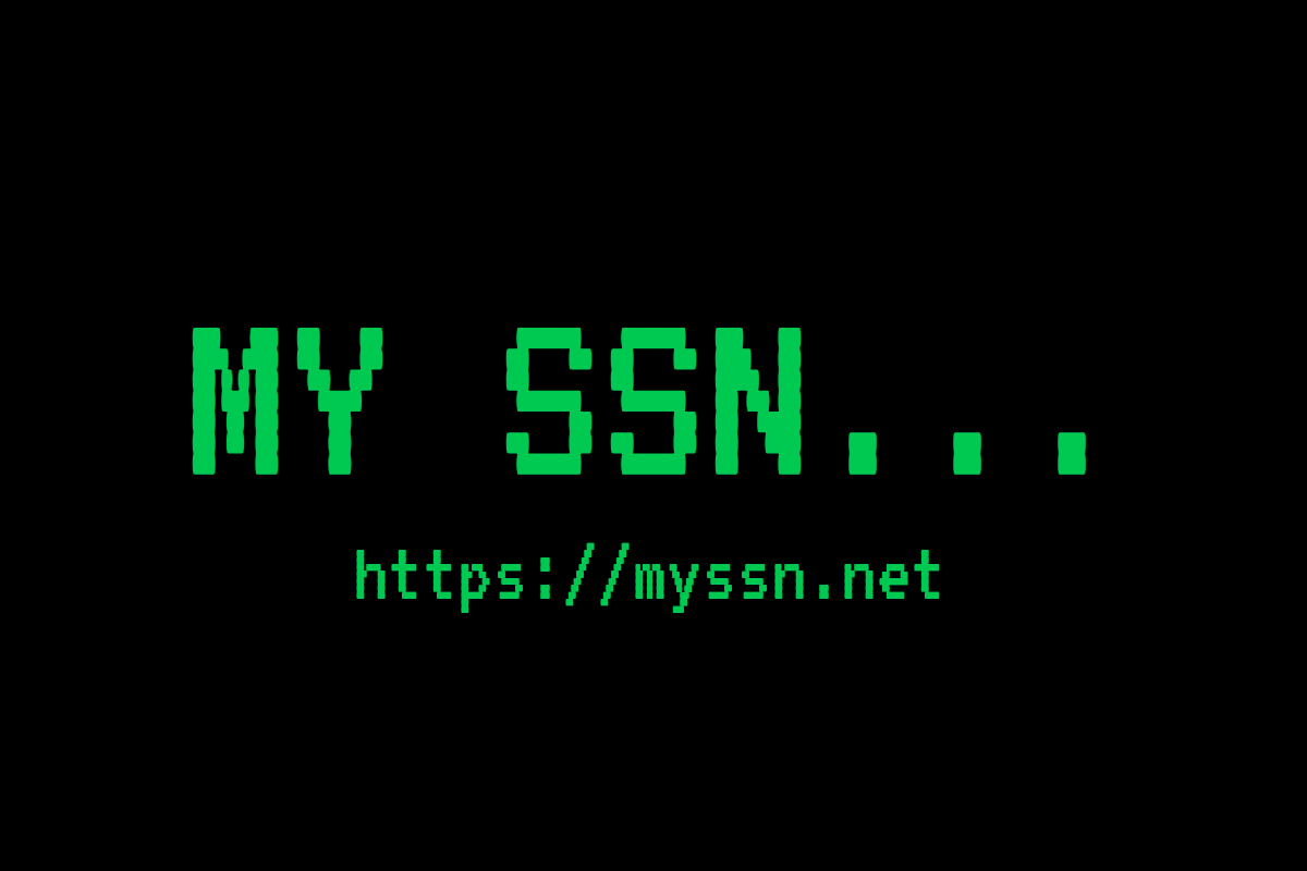 MY SSN... のヘッダー画像