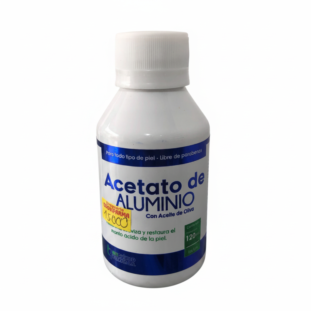 Acetato de aluminio con aceite de oliva 