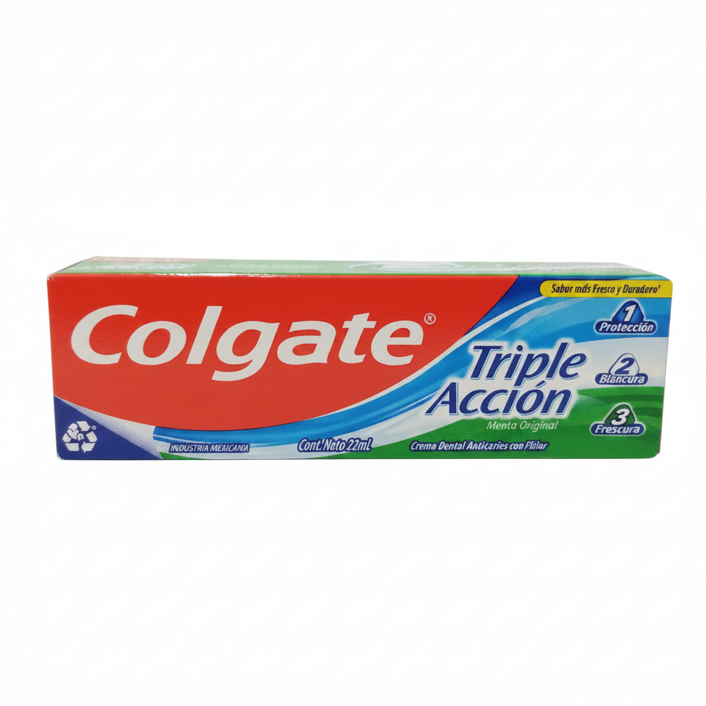 Colgate Triple Acción Crema Dental Anticaries con Flúor Colgate