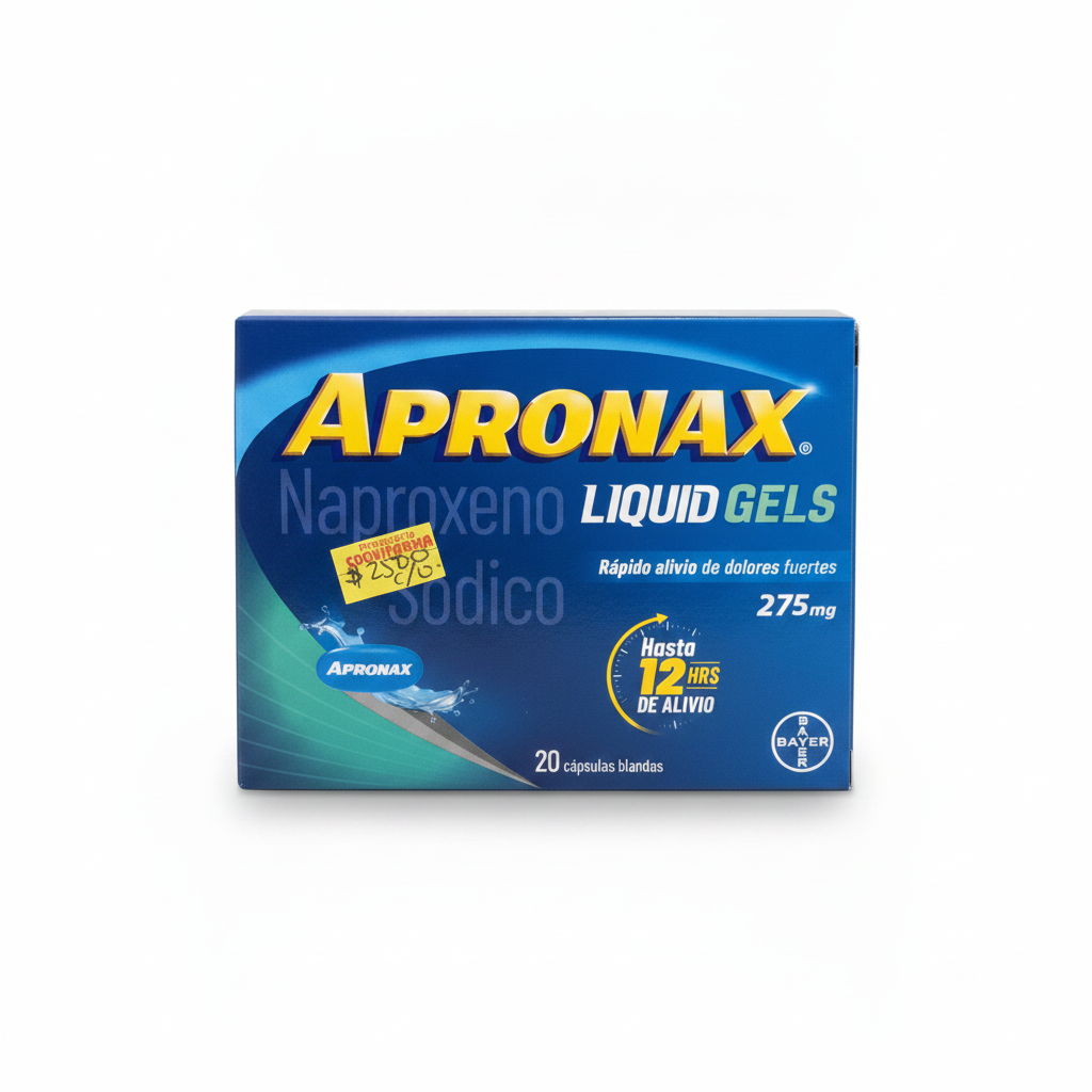 Apronax liquid gels 275mg Bayer