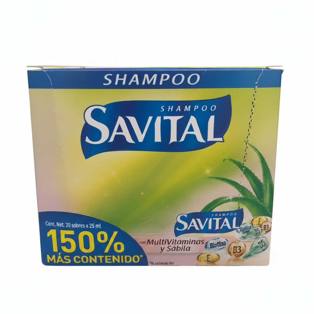 Savital Shampoo con Multivitaminas y Sábila Unilever