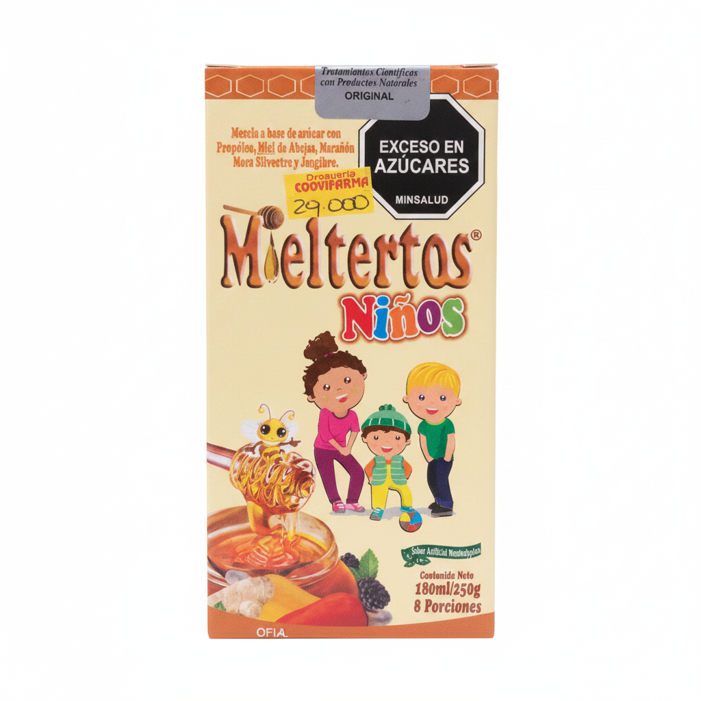 MIELTERTOS Jarabe 180 ML NIÑOS Natural Freshly
