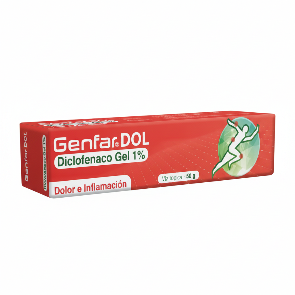 Diclofenaco gel al 1% Genfar