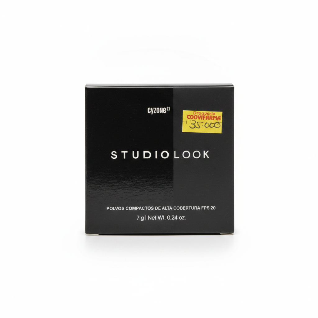 STUDIO LOOK Polvos Compactos de Alta Cobertura FPS 20 Cyzone