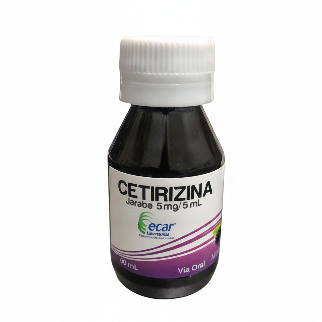 Cetirizina Jarabe 5mg /5 mL Ecar 