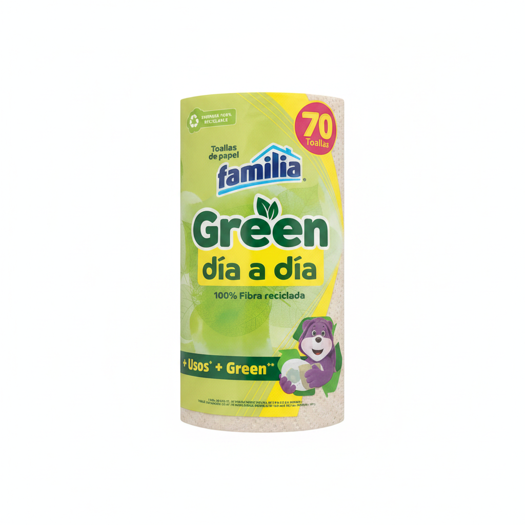 Familia Green día a día Toallas de papel