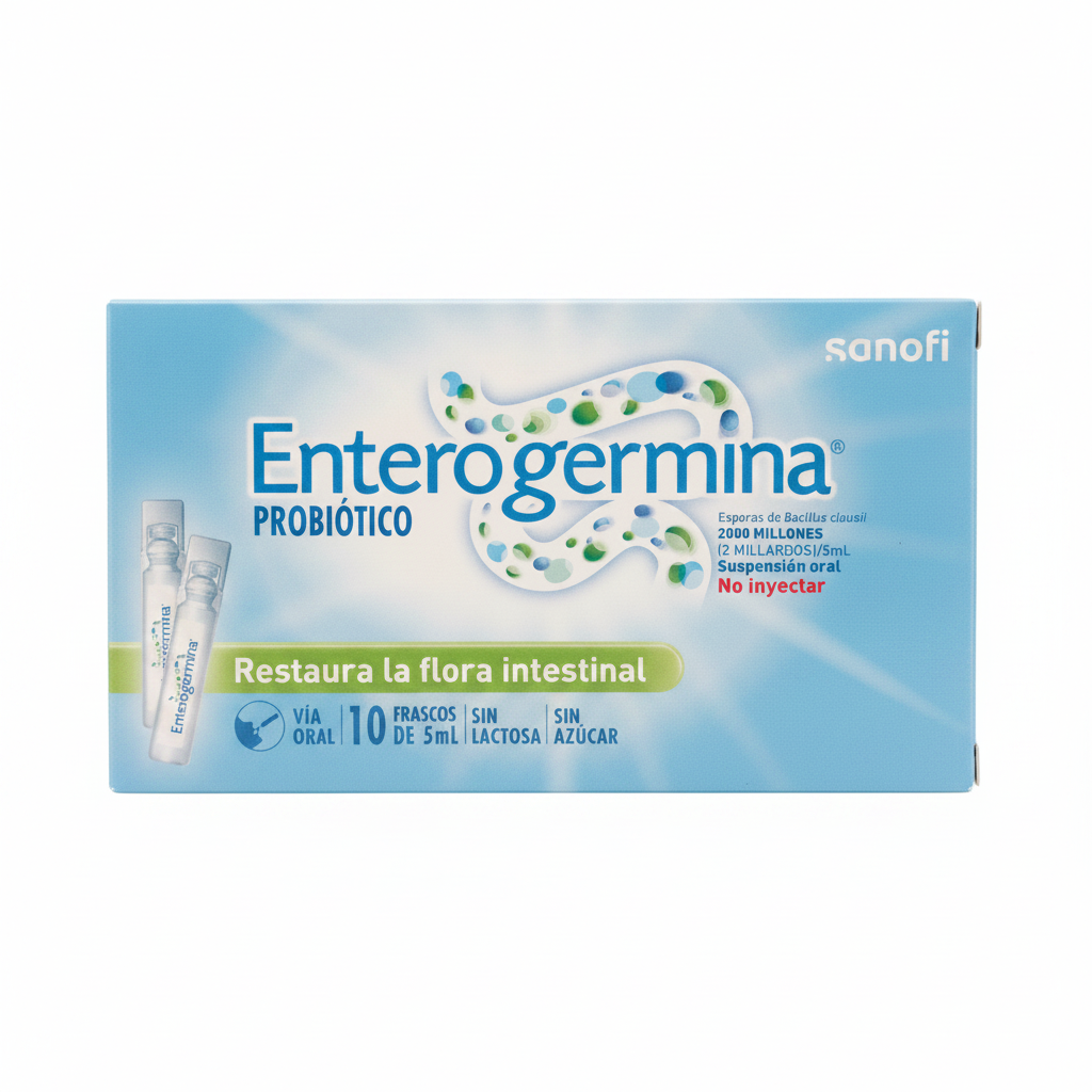 Enterogermina probiotico 2 millardos/ 5 mL suspension oral Sanofi