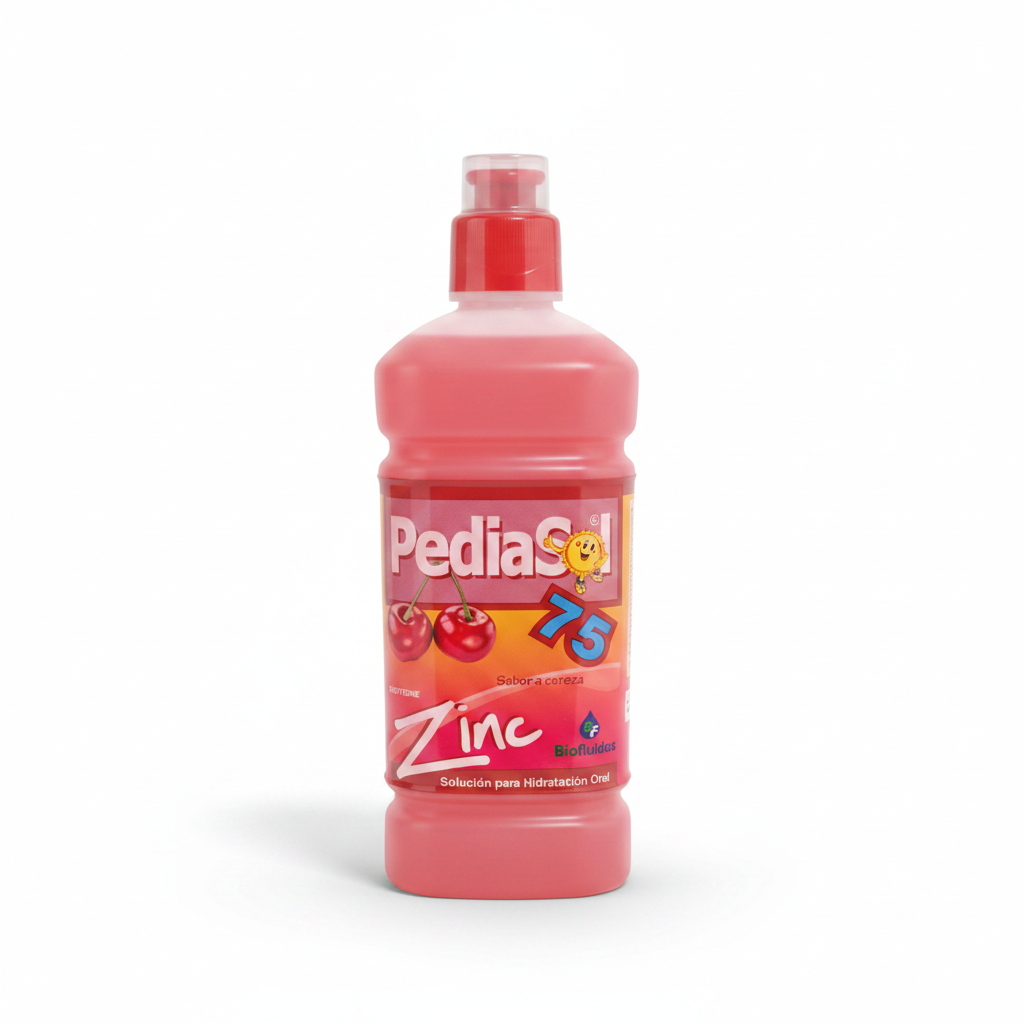 PediaSol sabor Cereza 75 Zinc Biofluidos
