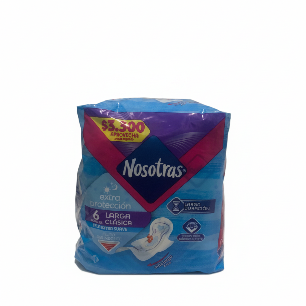 Nosotras Larga Clásica Extra Protección Familia